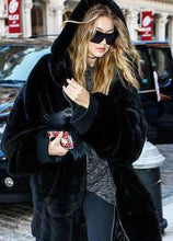 Load image into Gallery viewer, 4XL teddy coat Winter Faux Fur Coat Women 2018 Long Warm Faux Fur Jacket Coat Casual Hoodies Loose Pocket Coat Outwear Plus size