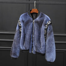 Load image into Gallery viewer, Real Mink Fur Coat Female Luxury Natural Fur Jacke 2019 Winter Jacket Women Korean Jackes for Women Warm Ourwear MY4050