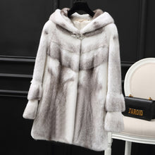 Load image into Gallery viewer, Real Luxury Mink Fur Coat Female Full Pelt Natural Fur Coats Winter Jacket Women Korean Long Jackets Chaqueta Mujer MY s s