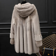 Load image into Gallery viewer, Real Luxury Mink Fur Coat Female Full Pelt Natural Fur Coats Winter Jacket Women Korean Long Jackets Chaqueta Mujer YG s s
