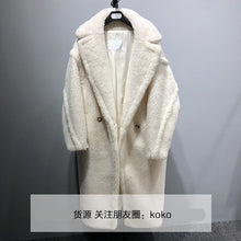 Load image into Gallery viewer, Women&#39;s Coat Teddy Bear Fur Coat Women Alpaca Coat Women Wool Coat Loose Coats Winter Warm Thicken Coat Women Classic Red Coat
