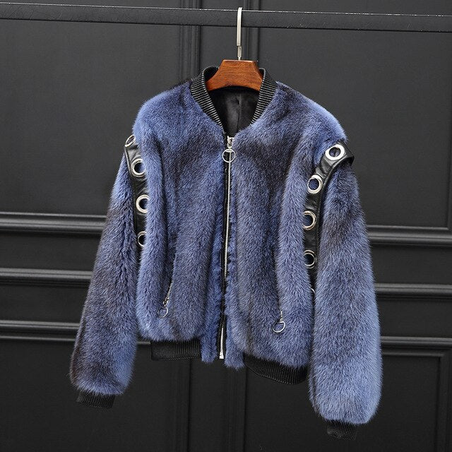 Real Mink Fur Coat Female Luxury Natural Fur Jacke 2019 Winter Jacket Women Korean Jackes for Women Warm Ourwear MY4050