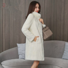 Load image into Gallery viewer, 2020 Real Mink Fur Coat Winter Jacket Women Natural Luxury Full Pelt Fur Jackets for Women Clothes 2020 Long Jacket MY
