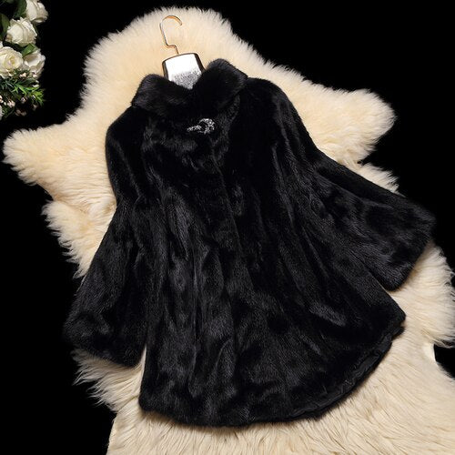 Real Luxury Mink Fur Coat Female Natural Fur Coats Winter Jacket Women Warm Korean Jackets Plus Size Chaqueta Mujer MY s s