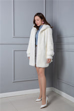 Load image into Gallery viewer, Mink Real Natural Coat Female Luxury Fur Coats Winter Jacket Women Hooded Warm Long Jackets Plus Size Manteau Femme MY s s
