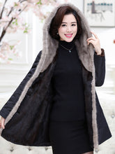 Load image into Gallery viewer, Mink Real Fur Coat 2020 Winter Jacket Women Natural Luxury Fur Parka Women Korean Long Coat Female Hooded Parkas MY3613 s
