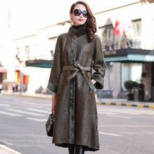 Load image into Gallery viewer, Women Coat Winter Double Faced Real Fur Coat Female Luxury Wool Fur Jacket Women Mink Fur Collar Warm Long Coats MY4407 s
