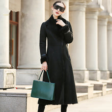 Load image into Gallery viewer, Fur Faced Double Coat Female Luxury Sheep Shearling Fur Winter Jacket Women Genuine Leather Jacket Korean Long Coats MY s
