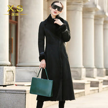 Load image into Gallery viewer, Fur Faced Double Coat Female Luxury Sheep Shearling Fur Winter Jacket Women Genuine Leather Jacket Korean Long Coats MY s
