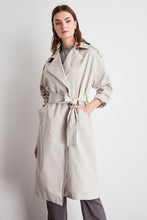 Load image into Gallery viewer, Trendyol Apolet Detailed Arched Long Trench Coat TWOSS20TR0007
