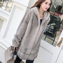 Load image into Gallery viewer, Fur Mink Real Coat Female Luxury Natural Fur Coats 2020 Winter Jacket Women Warm Korean Long Jackets Plus Size MY3837 s s

